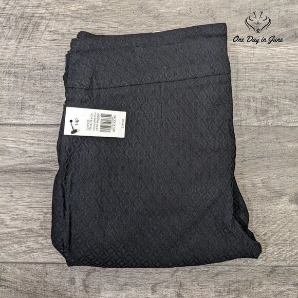 crown & ivy Petite Tech Stretch Pants Size 14P - Picture 6 of 6